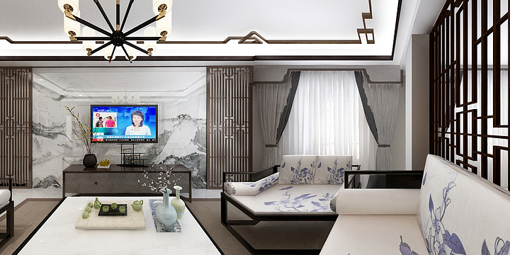 东尚装饰-吕洋-自建中式-装修设计方案