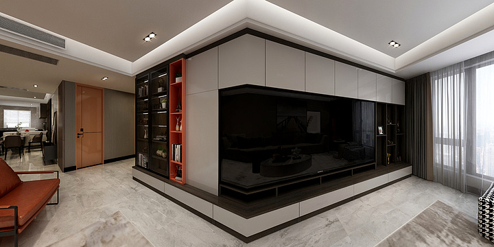 Ms丶liu-【现代】万达180-装修设计方案