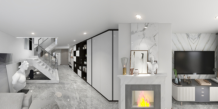 没酒的李白-石姐复式楼-装修设计方案