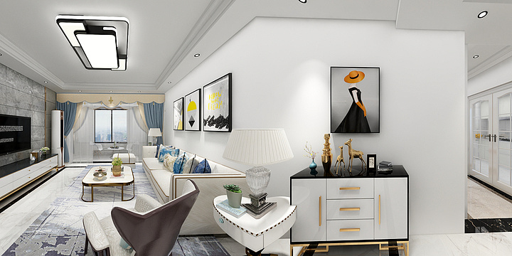 w王中秋-小河一鸣宽城13栋17-6-装修设计方案