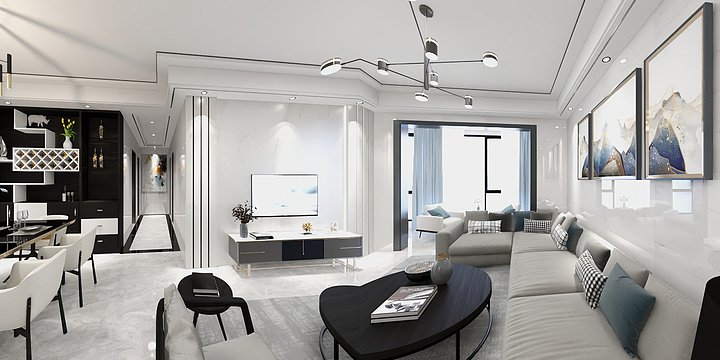 俊雅狂-九龙一品廖总现代风格-装修设计方案