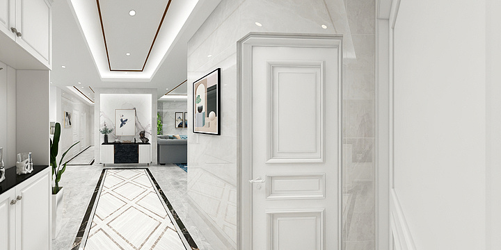 秦花醉月-乔司吴家村回迁房160方设计方案-装修设计方案