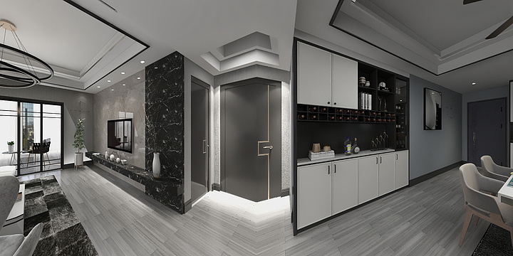 自由装饰设计施工-家先生装饰-志明（恒大御府）设计-装修设计方案