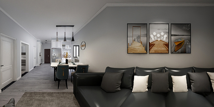 许求文-江汉人家姐现代风格效果图-副本-装修设计方案