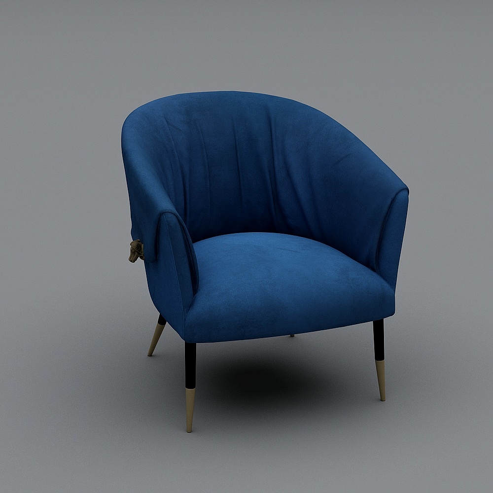 拉卡萨-CAM-CH0035-1-休闲椅3D模型