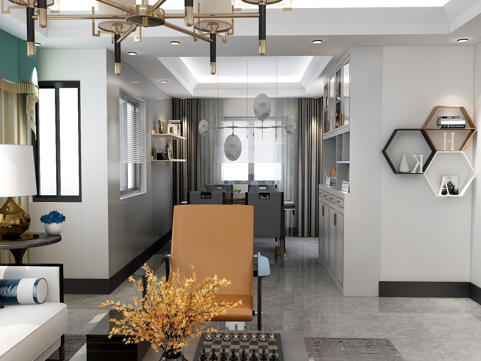 胡春林百得胜全屋定制13887161560HCYQ-瑞和园89.50㎡B户型3室2厅1卫-装修设计方案