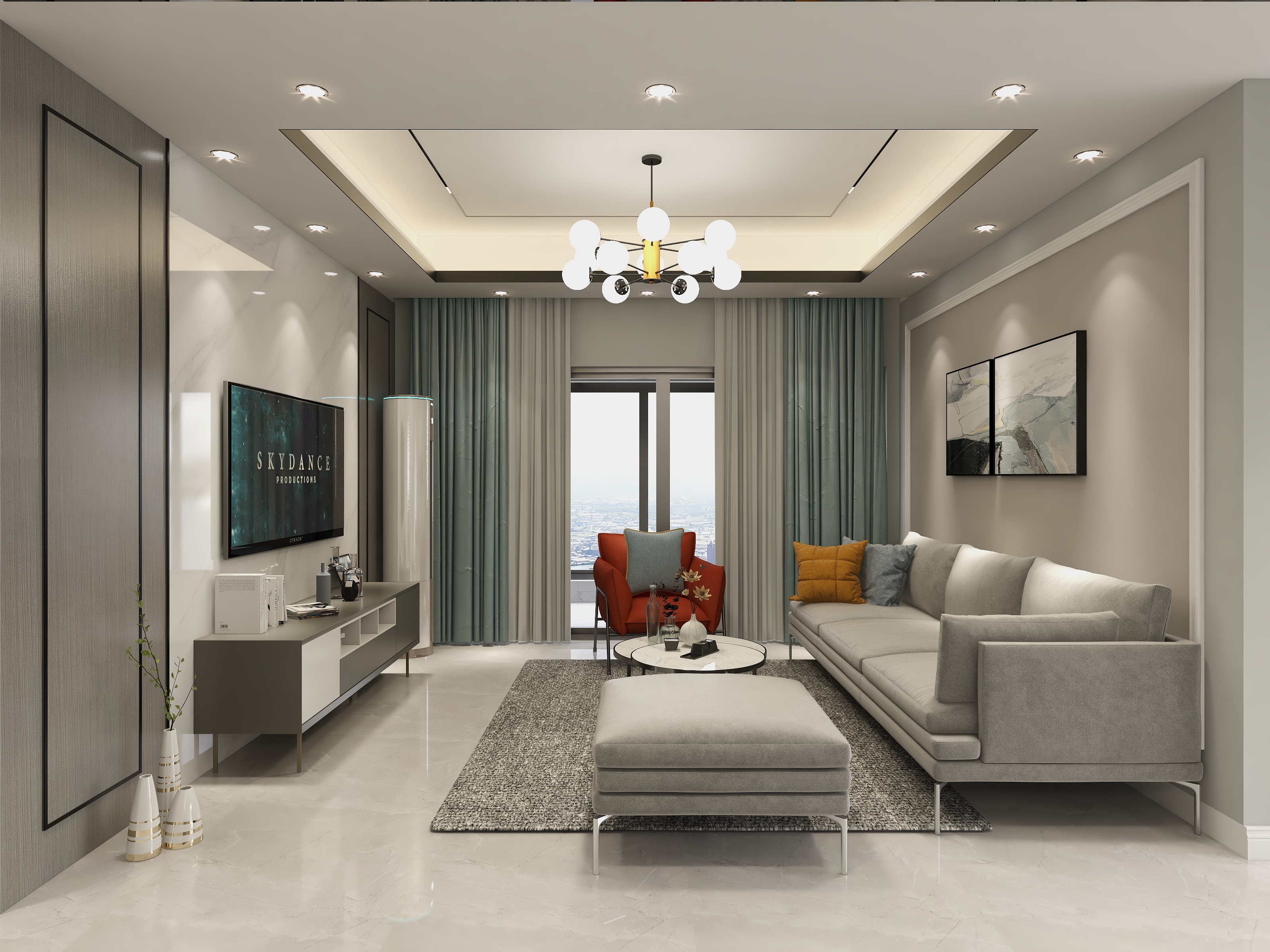 农承善-现代132平5房-装修设计方案