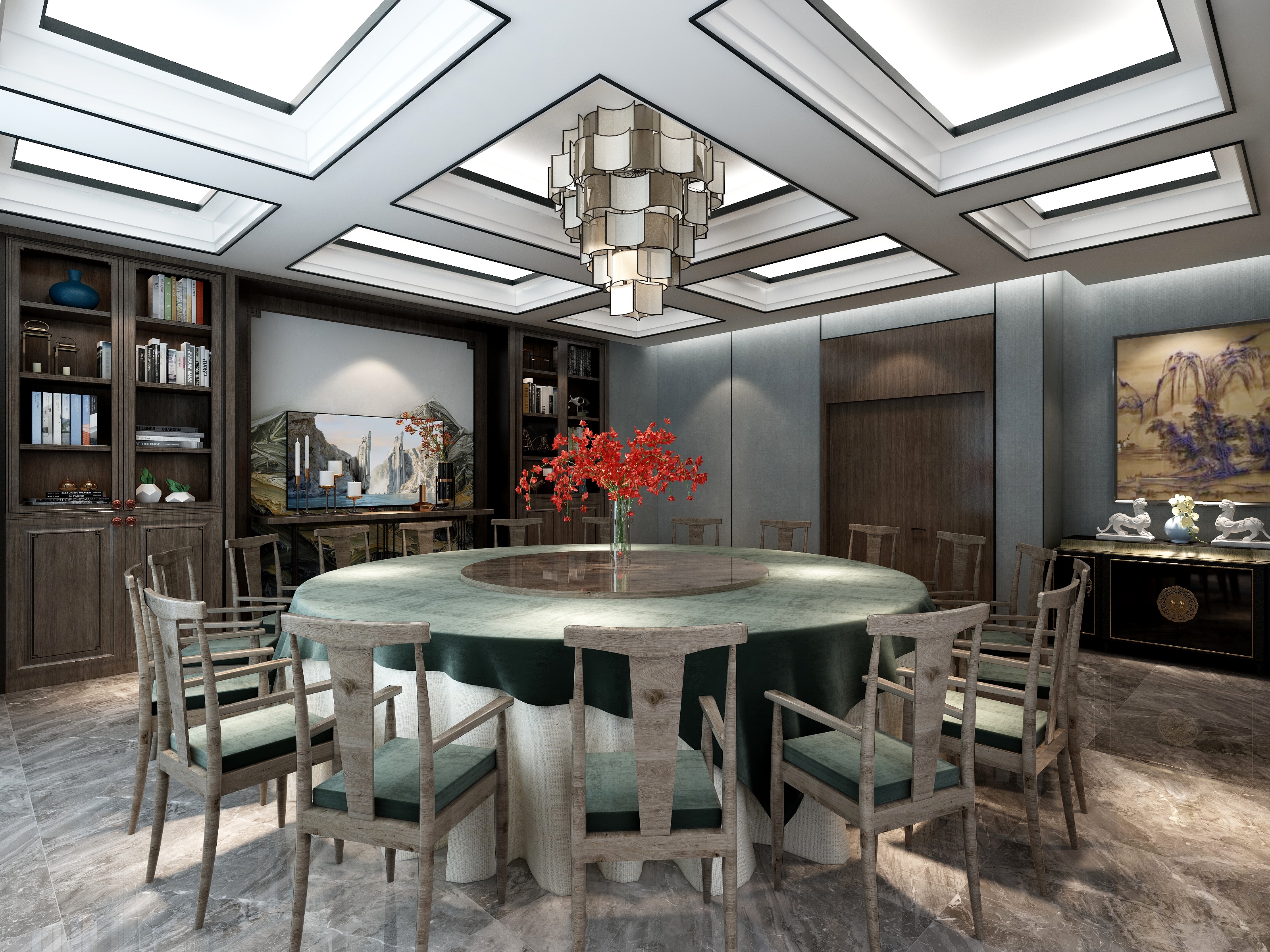 泰森装饰管工-私人餐厅-装修设计方案