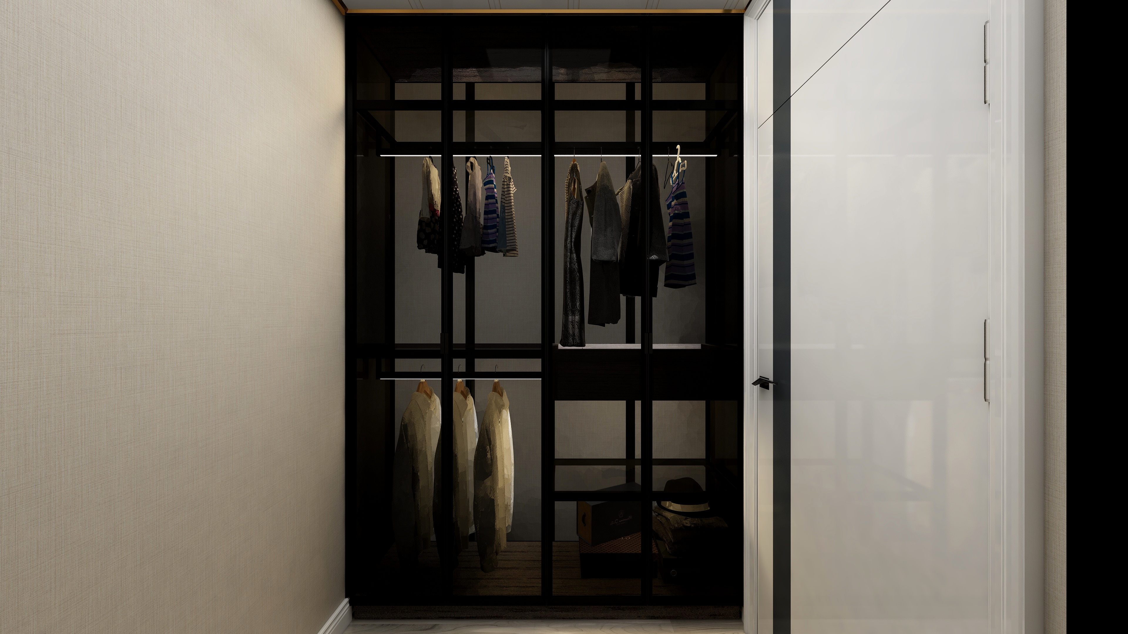 衣大路-125方现代四居装修效果图