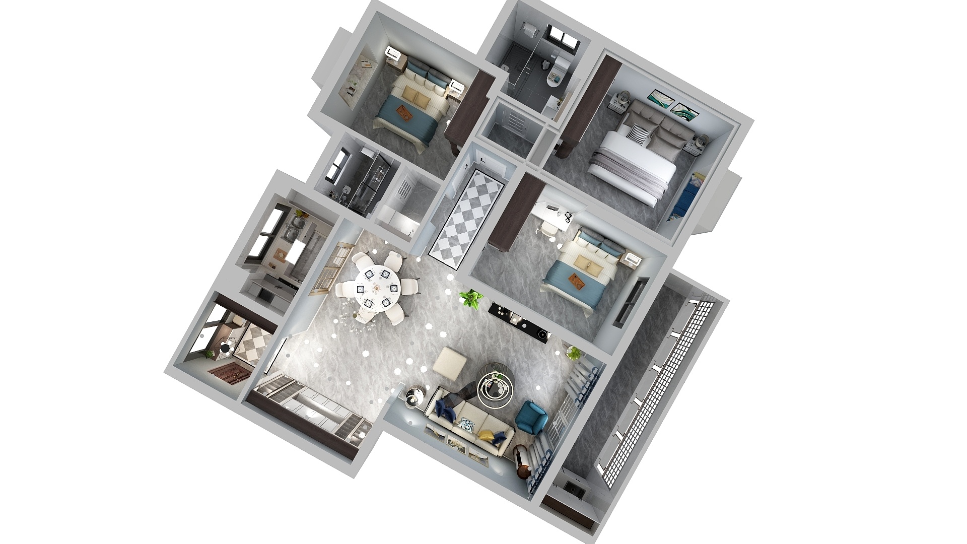 代设计代拆单代预算-百色城市花园丹枫宫-装修设计方案