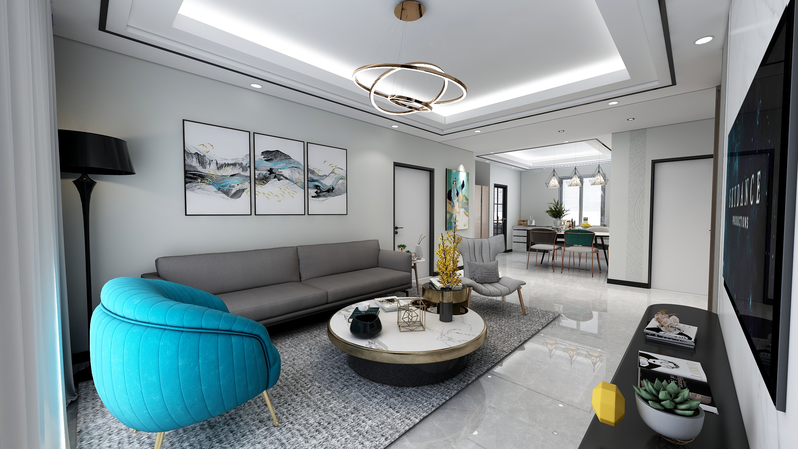 金螳螂设计师陈圣潇-江南府115现代轻奢-装修设计方案