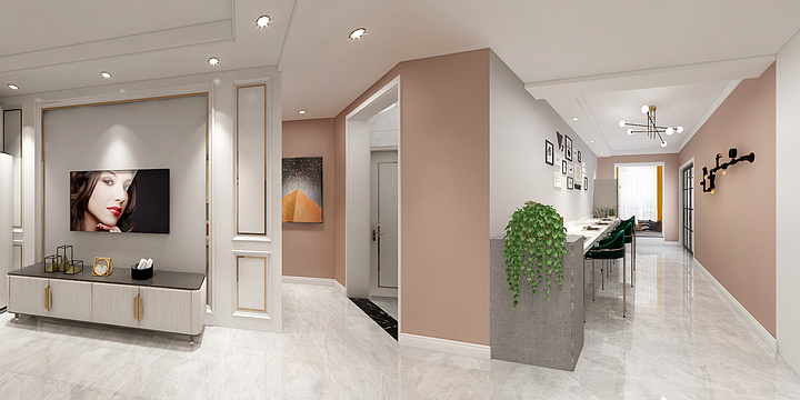 设计师张辰-建业森林半岛轻奢-装修设计方案