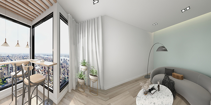 意佰家空间设计-阳光水岸龙哥-装修设计方案