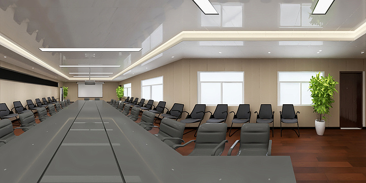 璐宇设计-中国建筑-会议室5-装修设计方案