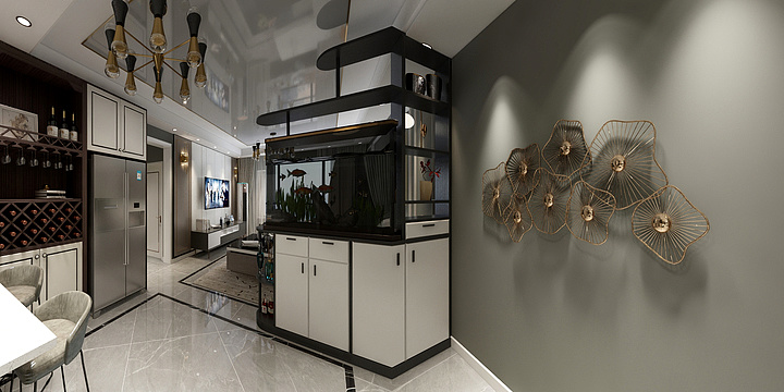 洲桥设计-孔雀城英国宫4期-装修设计方案