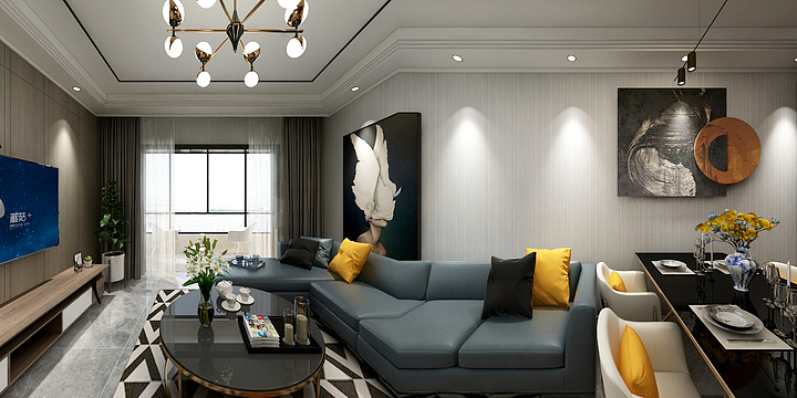 品质设计改变生活-样板间86㎡-装修设计方案