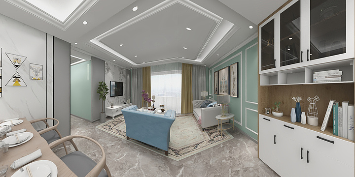 设计师李成岑-长寿·池上春天（北欧无造型）-装修设计方案