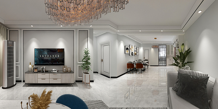 工装设计图-绿郡5-1-1504-装修设计方案