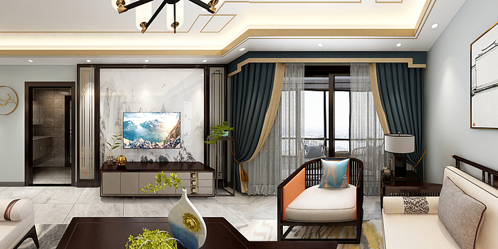 蒋金平-新中式-装修设计方案