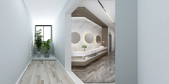 张可玉-三楼卫生间平面-装修设计方案