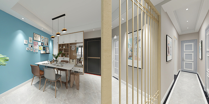 深圳尚品家装饰罗工-幸福城大中华B户型-装修设计方案