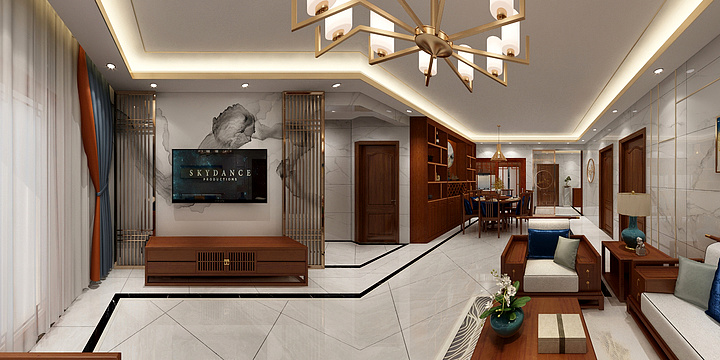 空间装饰设计梁-幸福年华6-1803-装修设计方案