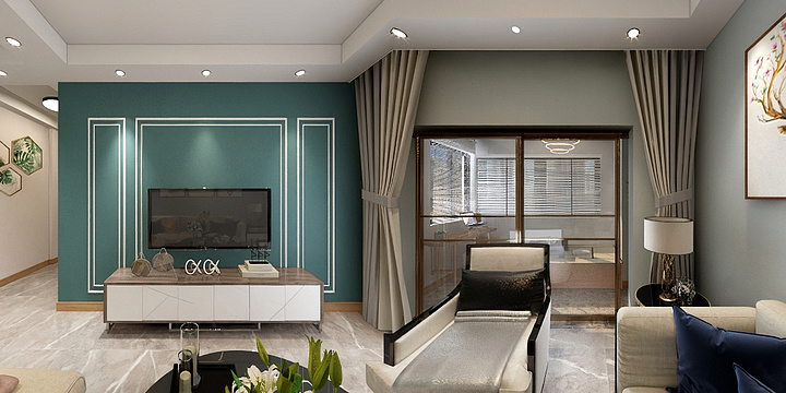 叶磊13888248415-德信海德公园83.00㎡A2’3室2厅1卫1厨-装修设计方案