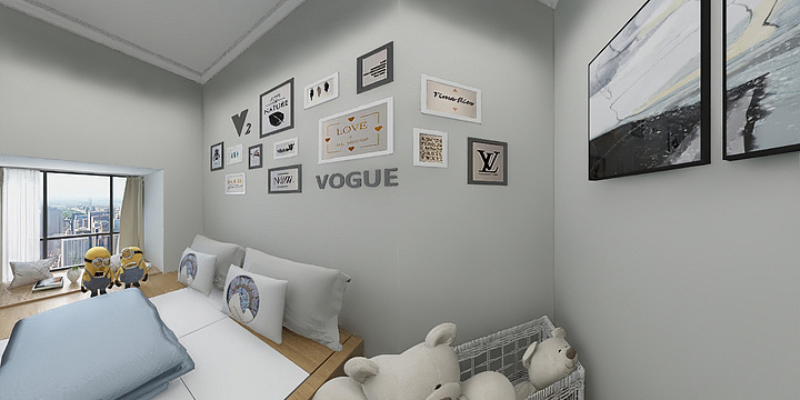 塰濤設計-远大二期1202标准施工图酷家乐-装修设计方案