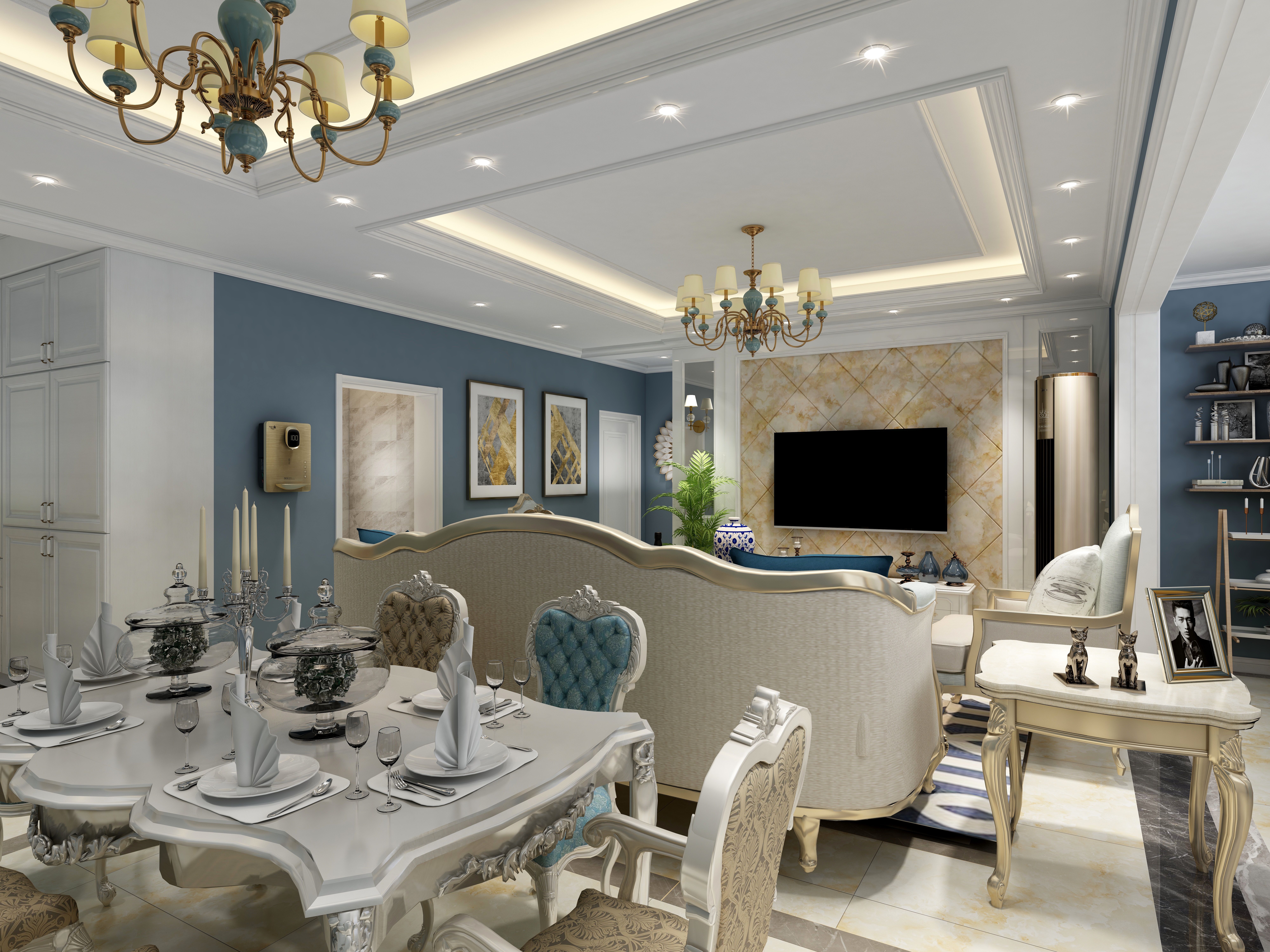 黄宇-兰台府A户型-简欧装修效果图