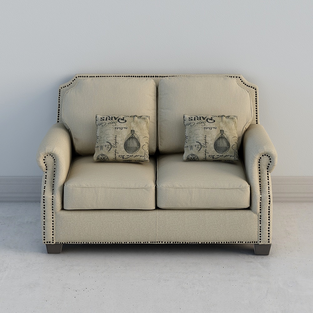 SF001双位沙发3D模型