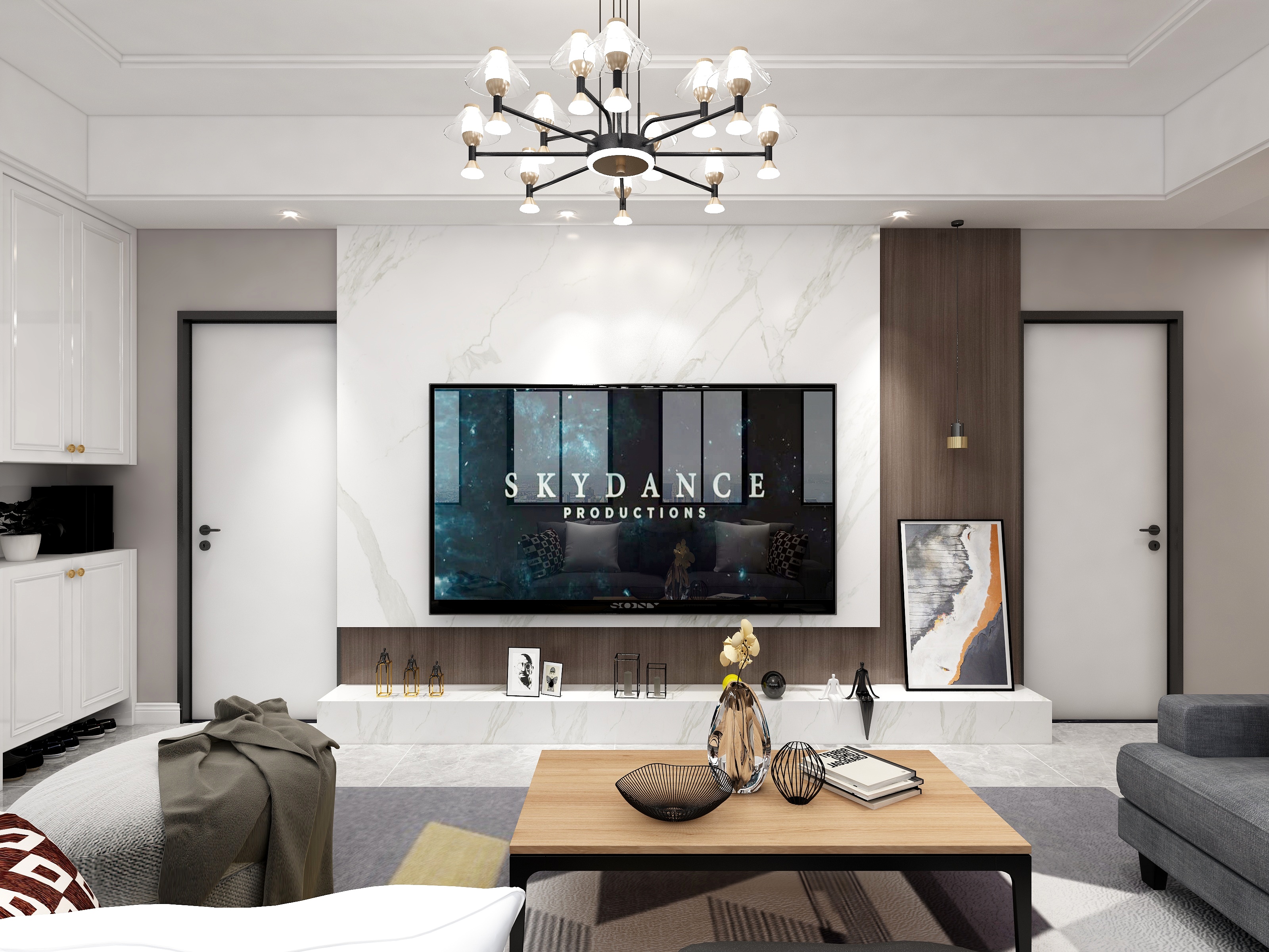 一l-瑞和园89.50㎡B户型3室2厅1卫-装修设计方案