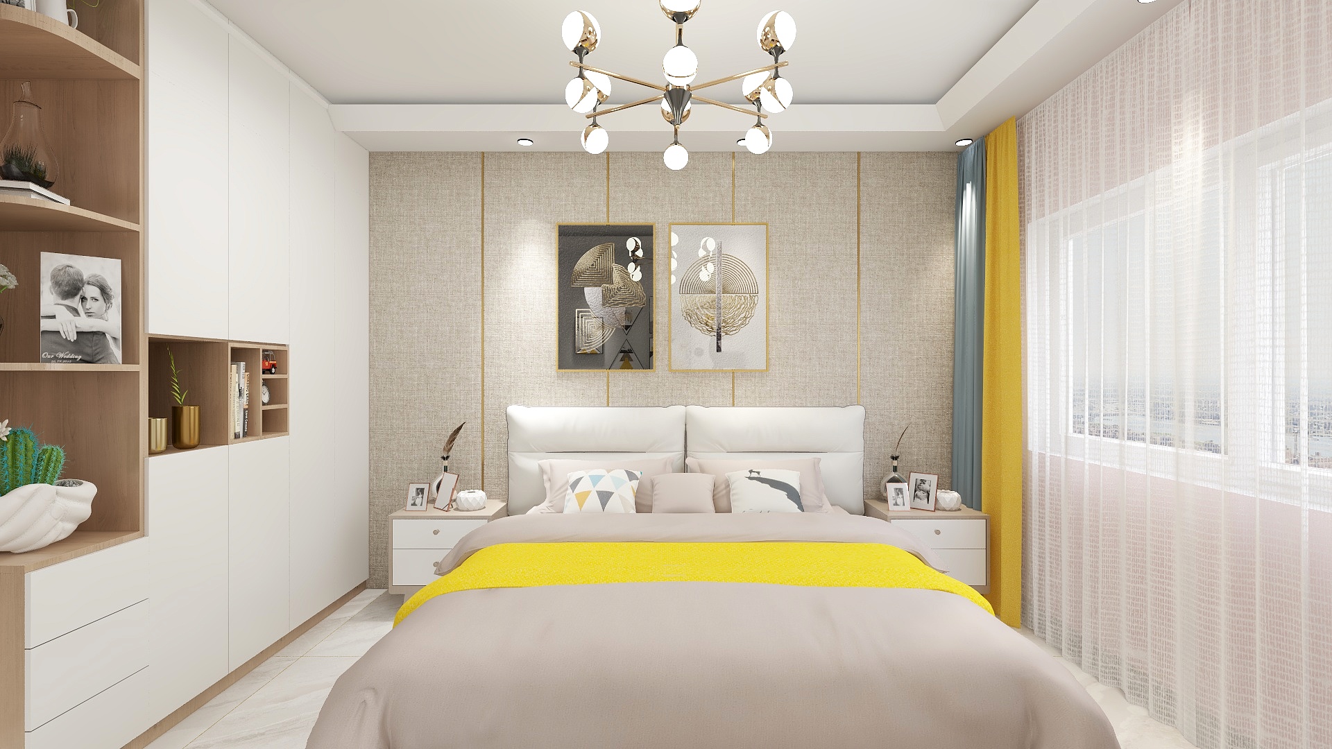 张雯娟-德信海德公园83.00㎡A2’3室2厅1卫1厨-装修设计方案