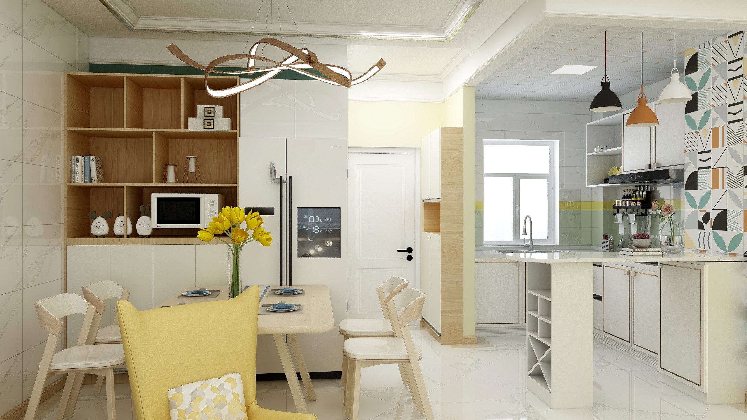 张金设计-德信海德公园83.00㎡A2’3室2厅1卫1厨-装修设计方案