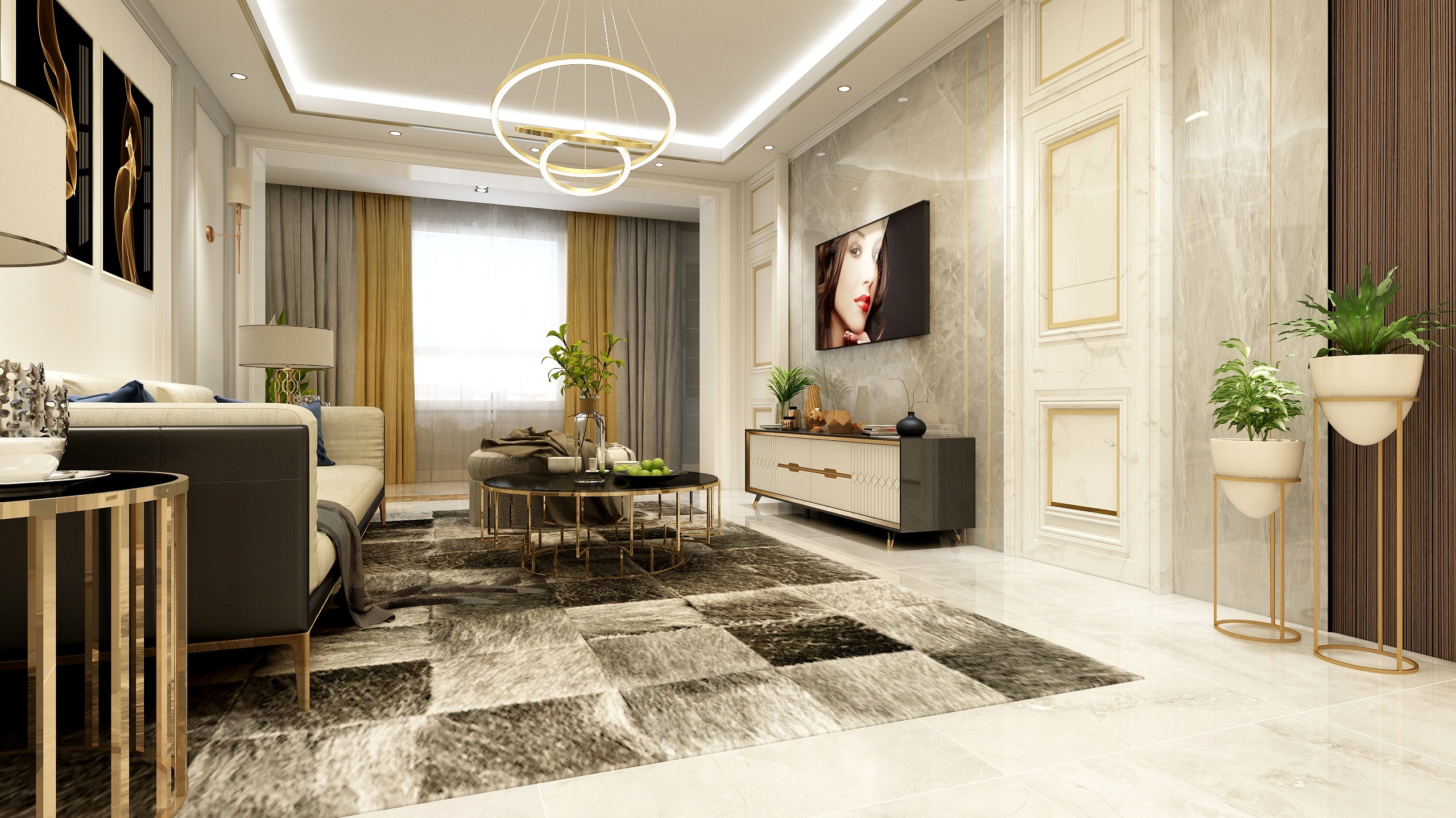 Feng设计A-书香世家-轻奢雅居（别老师）-装修设计方案