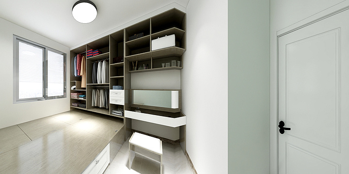 筑檐-榻榻米加衣柜1-装修设计方案