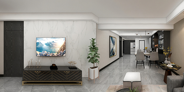 冰点云图-现代简约风-装修设计方案