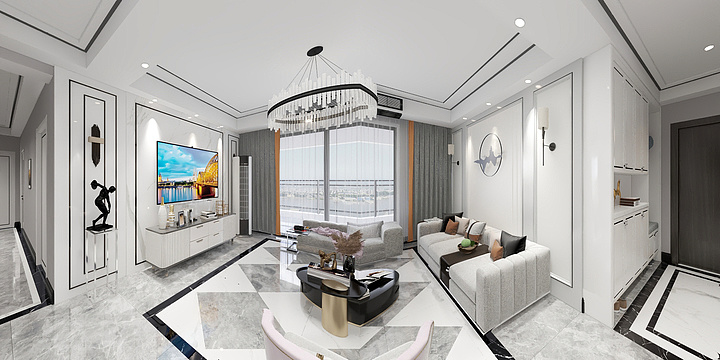 深圳尚品家装饰罗工-幸福城大中华-装修设计方案