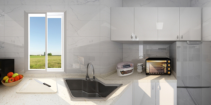 古小云-恒大花溪小镇三室简约-装修设计方案