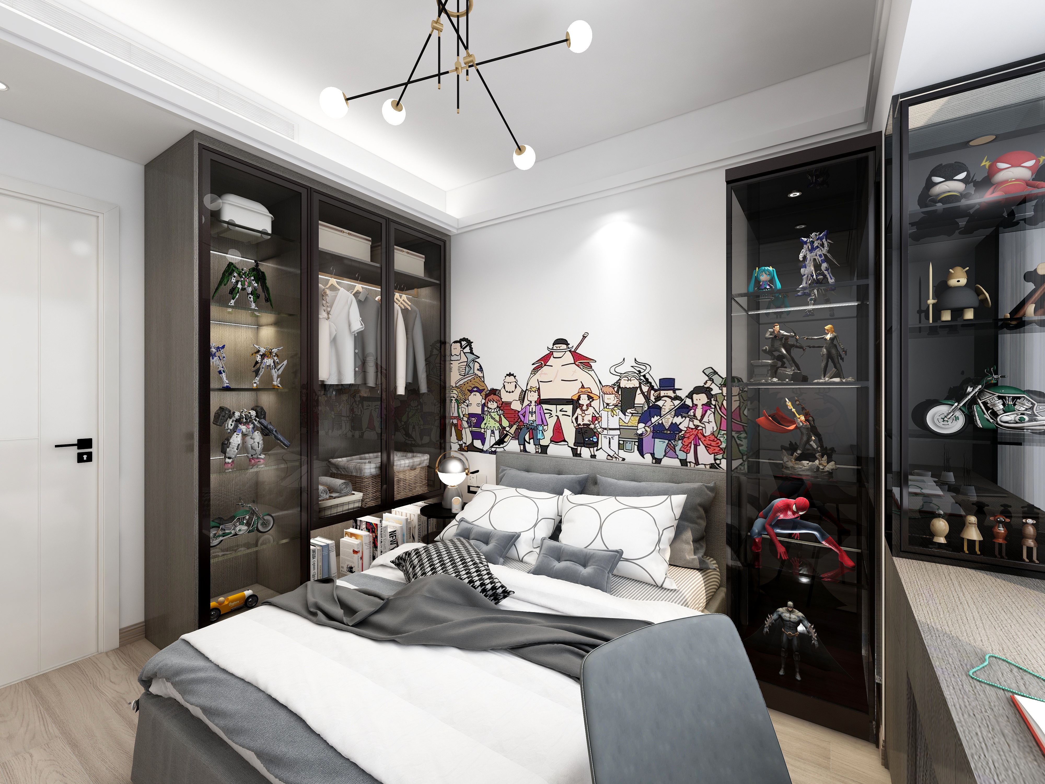 优佳家具-113方新中式三居装修效果图