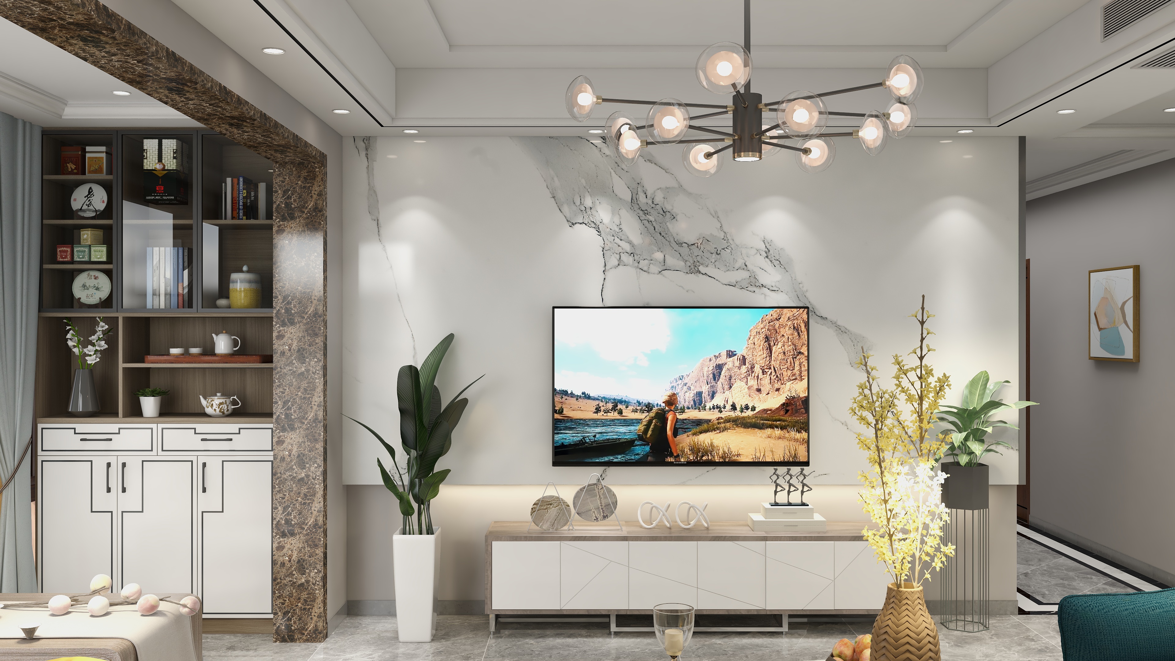 馨巢装饰CDKm-尚德公馆二栋2607户型-装修设计方案