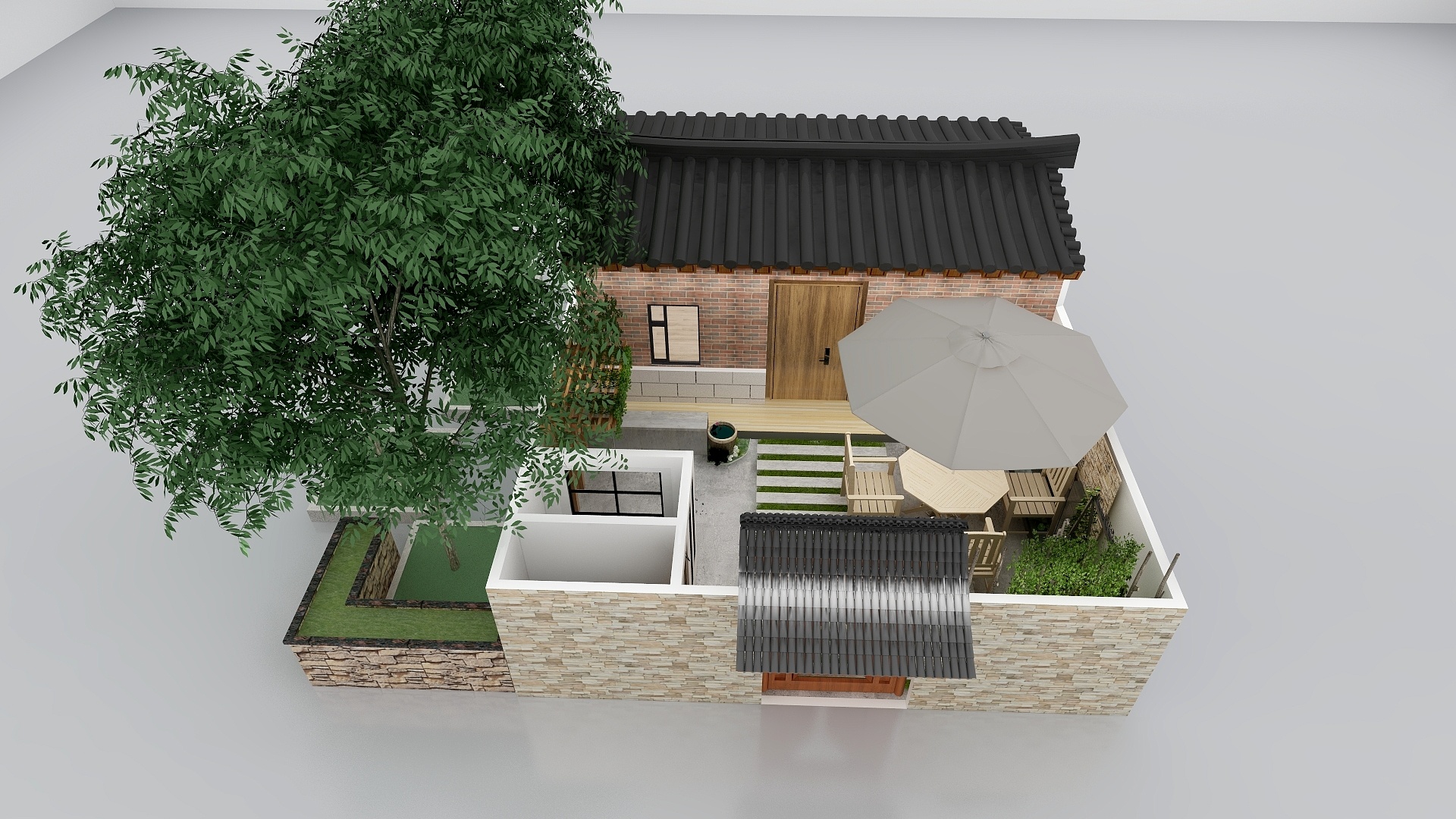 英之杰效果图设计-民宿1-装修设计方案