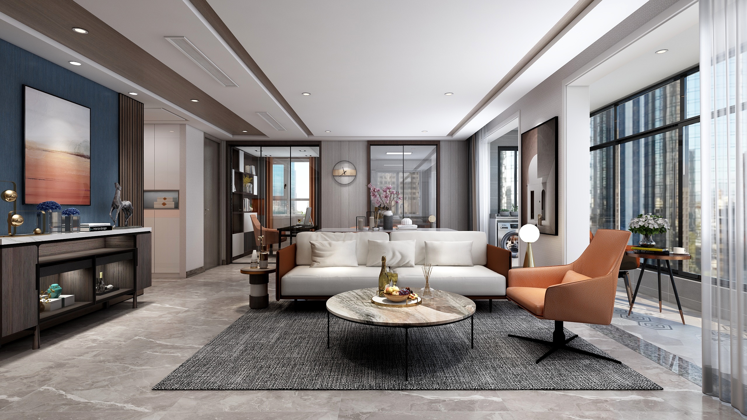 蓝钻石装饰-窗外繁华装修效果图