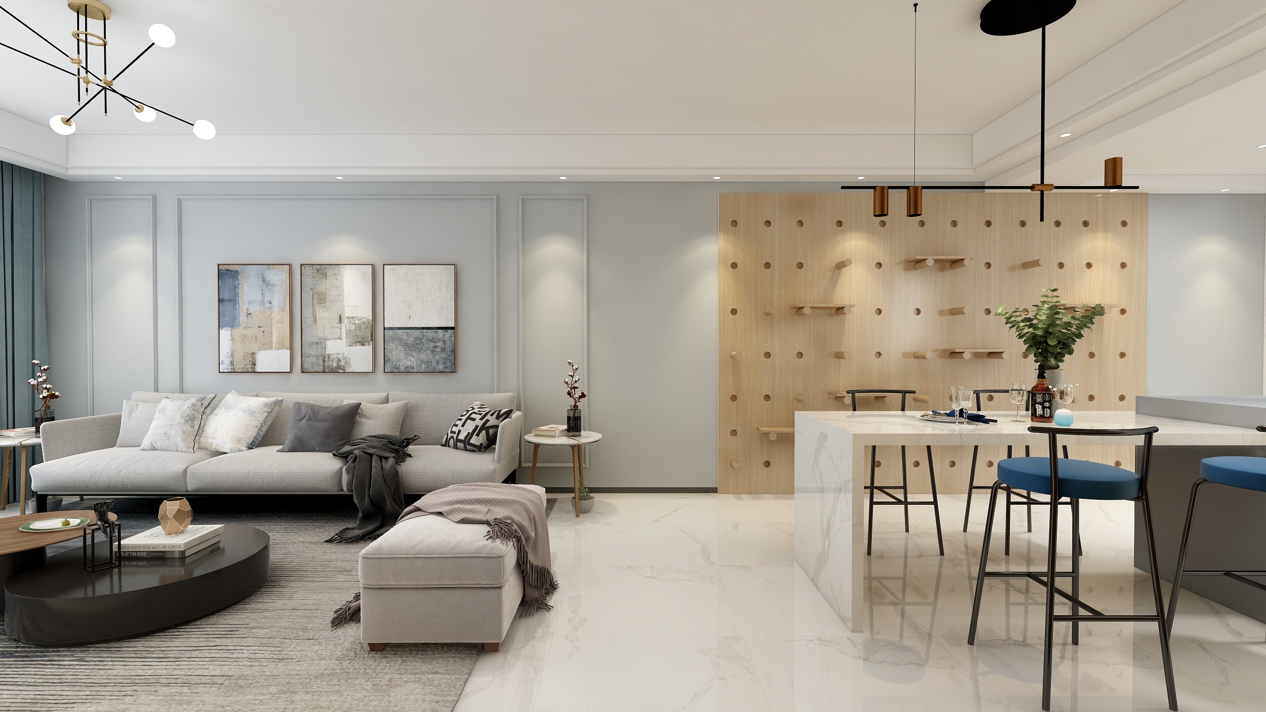 PK空间設記-明湖北湾刘总雅居-装修设计方案