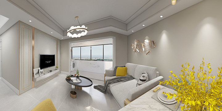 cly程龙玉-东昌庭院8#楼2203-装修设计方案