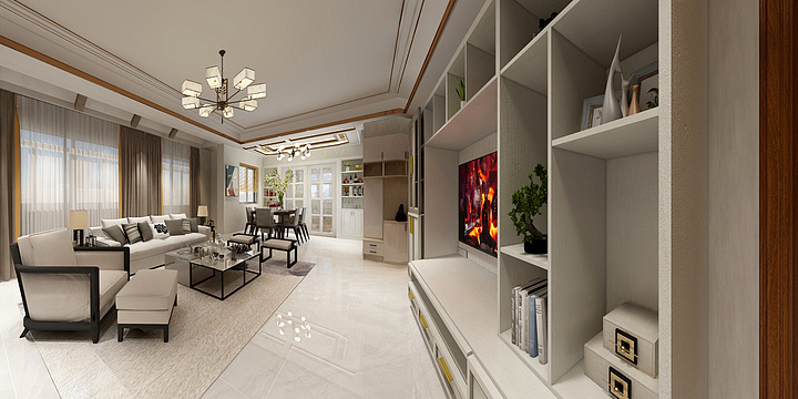 Adcnn-瑞和园89.50㎡B户型3室2厅1卫-装修设计方案