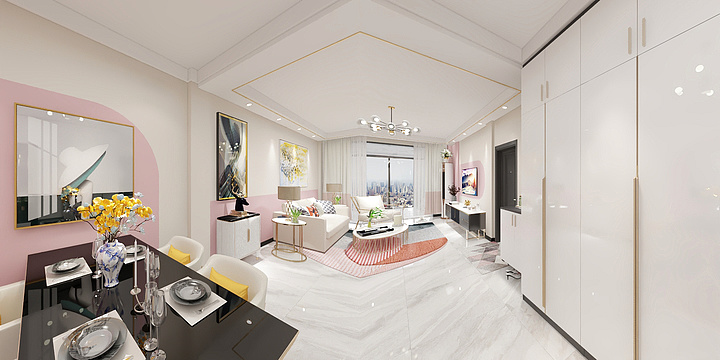 绘家设计工作室-红山龙一期E座9单元4楼东户-装修设计方案