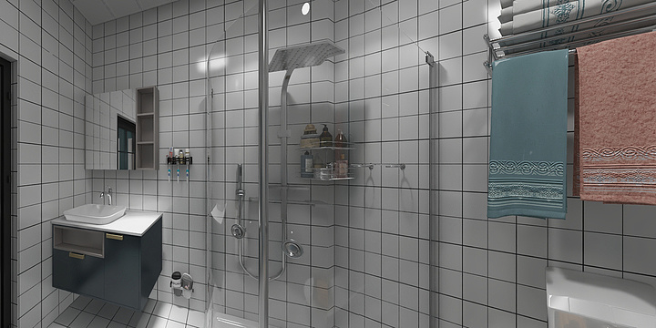 曹飛-瑞和园89.50㎡B户型3室2厅1卫-装修设计方案