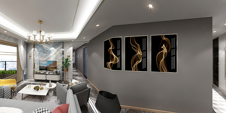 一品效果-乐山兰台府户型图-副本-装修设计方案