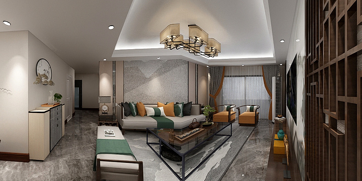 彭冬燚erwin-蓝湖九郡南楼F户型-装修设计方案