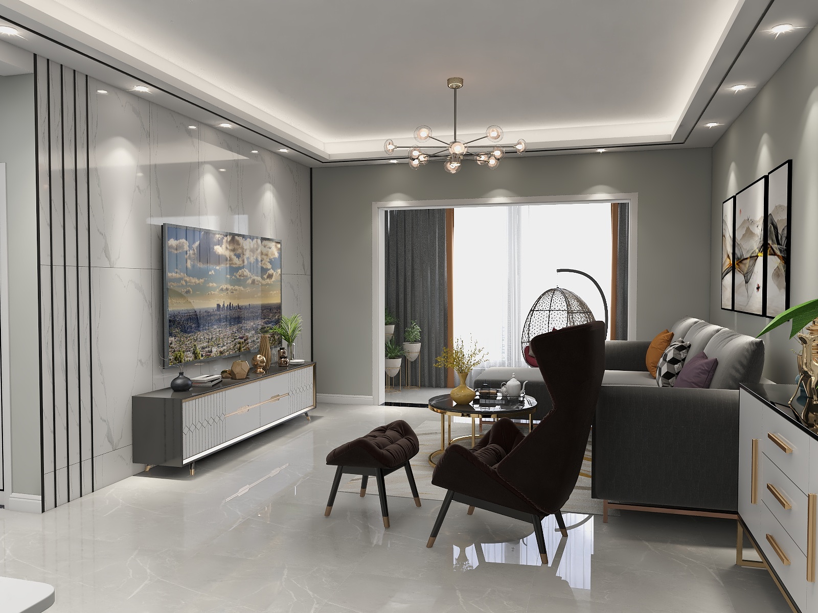 ZHANGHUAN666-观俯壹号  罗姐-装修设计方案